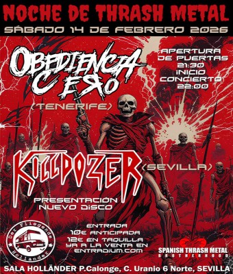 OBEDIENCIA CERO / KILLDOZER en Sevilla