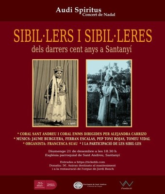 Audi Spiritus concert de Nadal: Sibil·lers i sibil·leres dels darrers cent anys a Santanyí en Balears, Illes