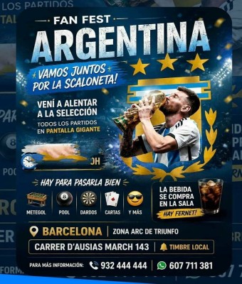 Argentina VS Egipto  en Barcelona