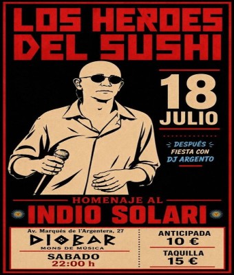 Los Héroes del Sushi ::: Homenaje al Indio Solari en Barcelona