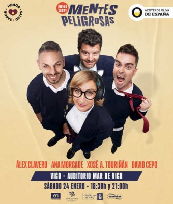 MENTES PELIGROSAS - ÁLEX CLAVERO, ANA MORGADE, XOSÉ A. TOURIÑÁN Y DAVID CEPO en Vigo
