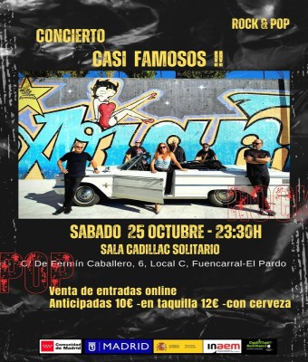 Casi Famosos - Tributo Pop-Rock en Madrid