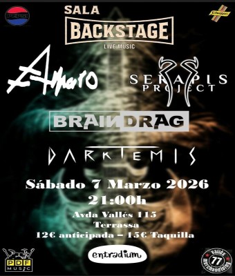 Amaro-Serapis Project-Braindrag-Darktemis en Barcelona