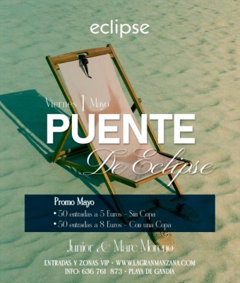 ECLIPSE | VIERNES 1 MAYO en Valencia