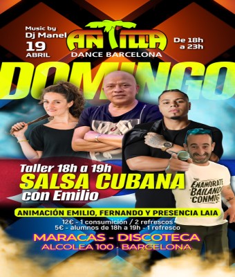 ANTILLA SALSA BARCELONA - DOMINGO 19 ABR26 