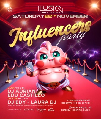 ILLUSION · INFLUENCERS PARTY en Barcelona