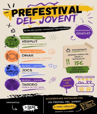DINAR PREFESTIVAL DEL JOVENT en Lleida