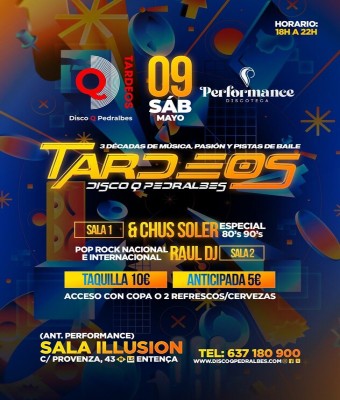 ACCESO  CONSUMICIÓN TARDEO 9 MAYO en Barcelona