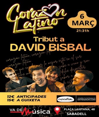 Tribut a David Bisbal en Barcelona