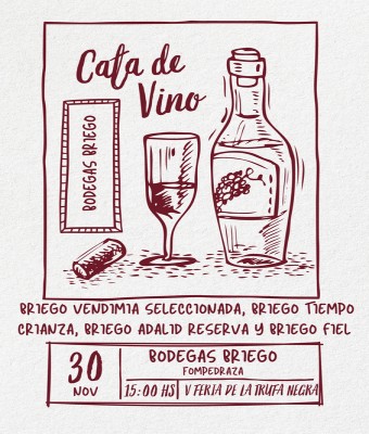 Cata de Vino. Bodegas Briego. 15:00 hs. en Valladolid