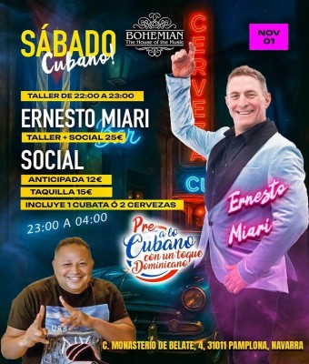 SÁBADO 1/11/25 Sábado cubano en Navarra