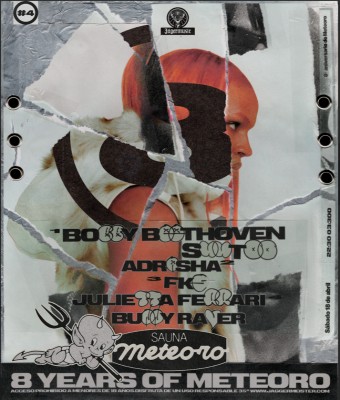SAUNA METEORO # 4: Bobby Beethoven beb SUUTOO + Adrasha + FKS + Julietta Ferrari b2b Bunny Raver en Barcelona
