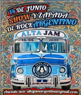 Alta Jam (zapada show de rock argentino) en Barcelona