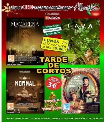 TARDE DE CORTOS en CINE ALBOX en Almería