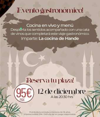 Taberna Turca en Restaurante Gran Casino Costa Meloneras en Palmas, Las