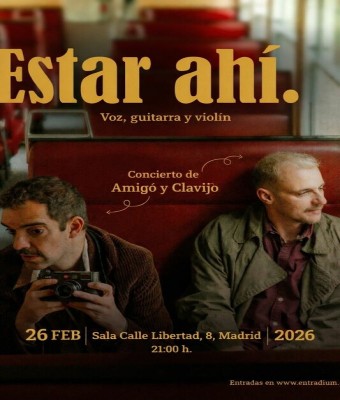 Enrique Amigó y Manu Clavijo en el Libertad 8 en Madrid