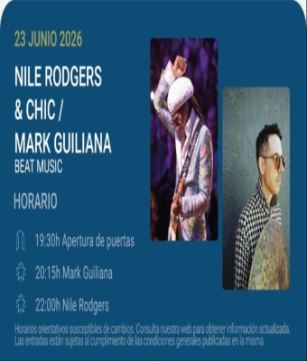 Nile Rodgers & CHIC / Mark Guiliana Beat Music - Noches del Botánico 2026 en Madrid