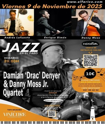 JAZZ EN EL FARO: DAMIAN DRAC DENYER & DANNY MOSS JR. QUARTET en Alicante/Alacant