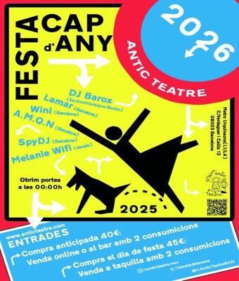 Festa de cap d'any a l'Antic teatre en Barcelona