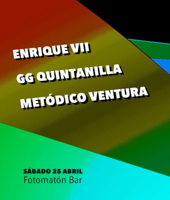 Enrique Octavo + Metódico Ventura + GG Quintanilla en Fotomatón en Madrid