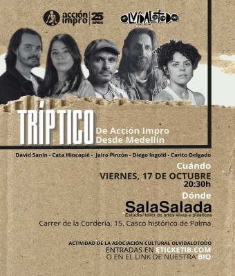 Impro con OlvídaloTodo+Acción Impro (Medellín). "TRIPTICO".  en Balears, Illes