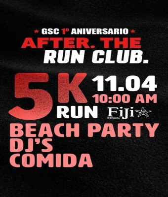 AFTER THE RUN CLUB (GSC Running Team Primer Aniversario) en Santa Cruz de Tenerife