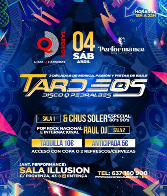 ACCESO  CONSUMICIÓN TARDEO 4 ABRIL en Barcelona