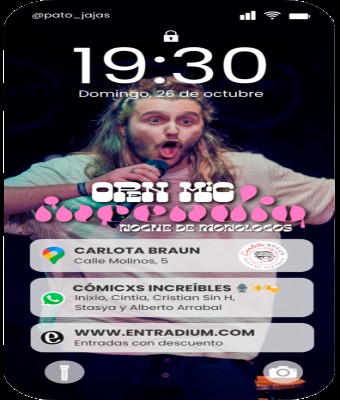 Incendio Open Mic - Noche de monólogos en Granada