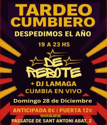 Tardeo Cumbiero, DeRebote cumbia  en Barcelona