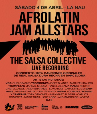 AFROLATIN JAM AL STARS LIVE RECORDING EN LA NAU en Barcelona