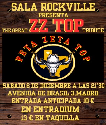 Concierto tributo a ZZ Top "Peta Zeta Top" en Madrid
