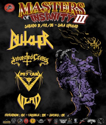 Masters Of Insanity III: Butcher + Inverted Cross + Emissary + Vlad en Barcelona