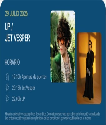 LP / Jet Vesper - Noches del Botánico 2026 en Madrid