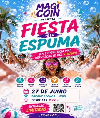 FIESTA DE LA ESPUMA BY MAGICOÍN en Málaga