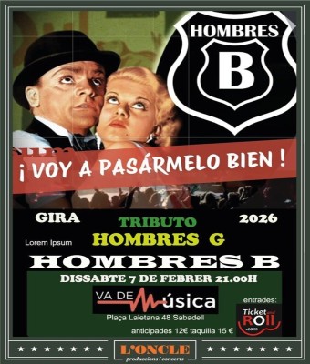 Tribut a Hombres G en Barcelona