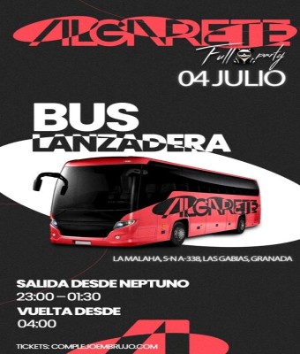 AUTOBÚS - ALGARETE ÑENGO FLOW -  4 JULIO 2026 en Granada
