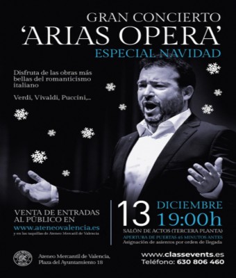 Gran Concierto ARIAS OPERA Especial Navidad 2025 en TEATRO ATENEO S/N