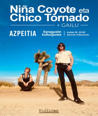 Niña Coyote eta Chico Tornado + Gailu en Gipuzkoa