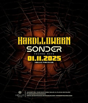 SONDER HARDLLOWEEN @ HELLO The Club en Balears, Illes