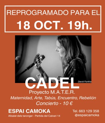 Concierto de CADEL presentando M.A.T.E.R. en Valencia/València