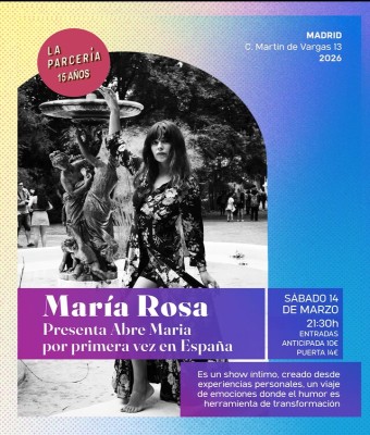 María Rosa - Presenta Abre María por primera vez en españa en Madrid