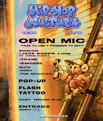 HIPHOP KULTURA PLAZAS OPEN MIC en Valencia/València
