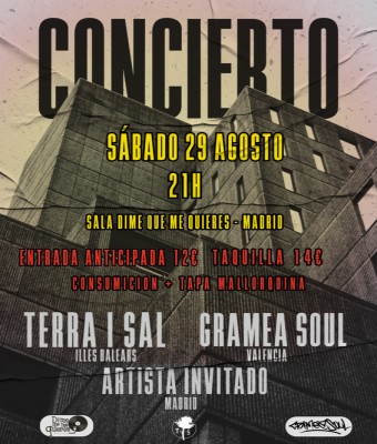 Terra i Sal + Gramea Soul + Artista Invitado en Madrid