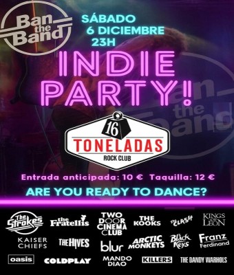 Indie Party! en 16 TONELADAS  en Valencia/València