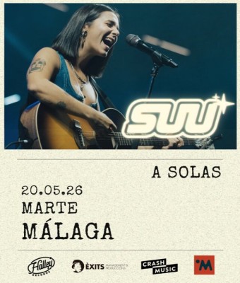 CONCIERTO SUU - MÁLAGA - SALA MARTE - MIÉRCOLES 20 DE MAYO