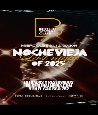 NOCHEVIEJA 2025 - BERLÍN SOCIAL CLUB en Almería