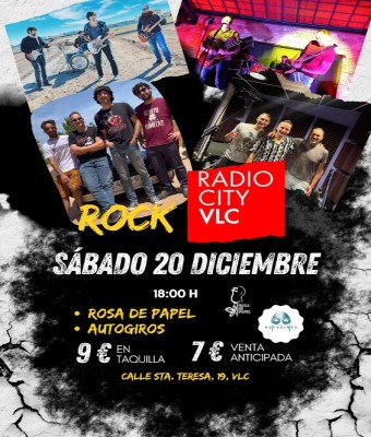 Rosa de Papel + Los Autogiros en Valencia/València