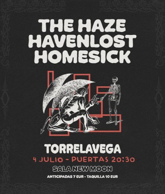 Havenlost + Homesick + The Haze en Cantabria