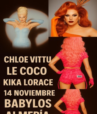 KIKA LORACE, LE COCO Y CHLOE VITTU EN ALMERIA! en Almería