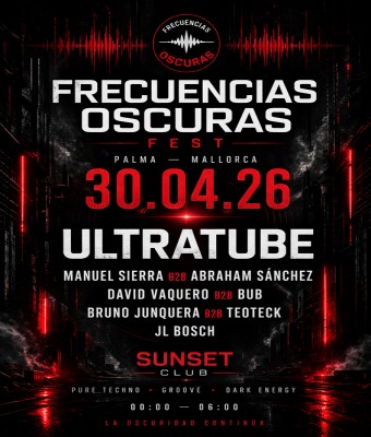 FRECUENCIAS OSCURAS FEST 30/4/26 sala sunset en Balears, Illes